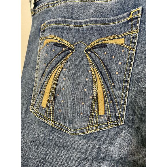 Seven 7 NWT Bootcut Jeans 24 Med Wash Stretch Plus Lane Bryant 1128983 Honey - Picture 4 of 7